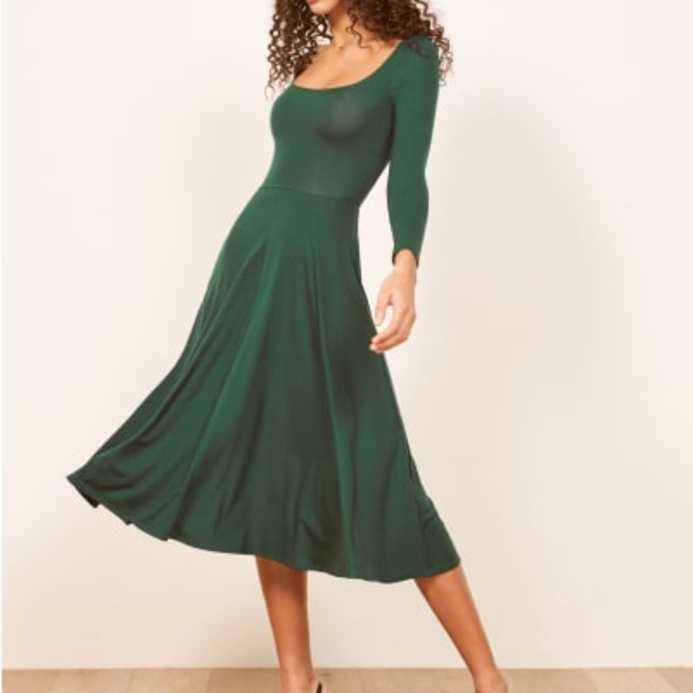 Reformation Green Dress - Size Small